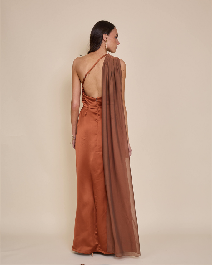 Vestido Mairena Terracota
