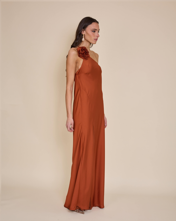 Vestido Adela Terracota
