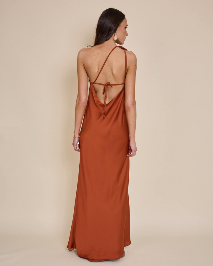 Vestido Adela Terracota