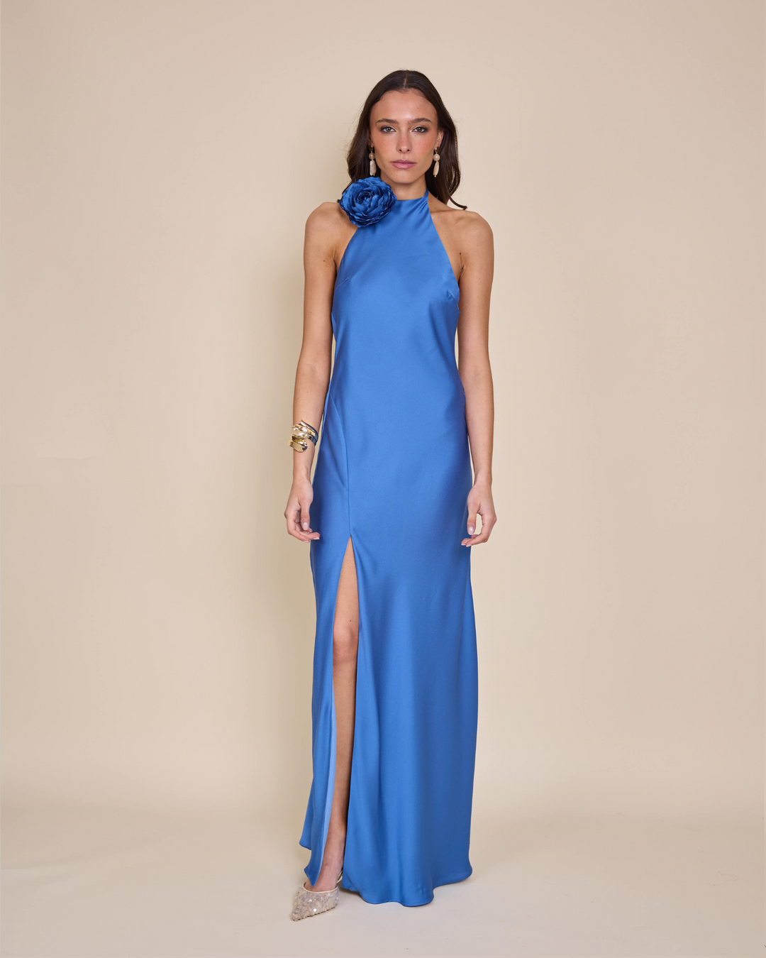 Vestido Bianca Azul Claro