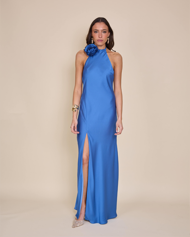 Vestido Bianca Azul Claro