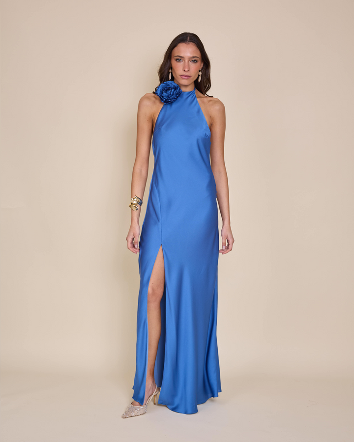 Vestido Bianca Azul Claro