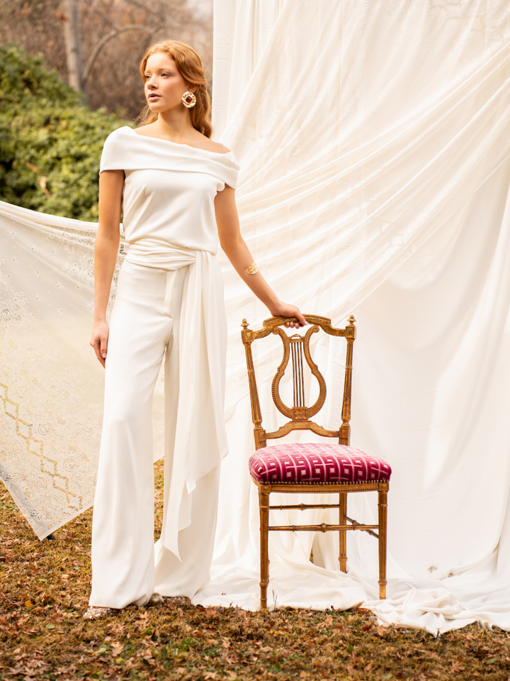 Pantalon Camille Blanco