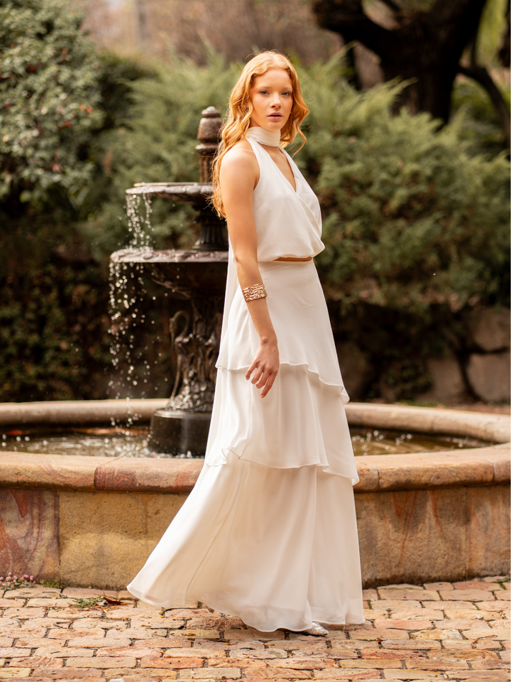 Falda Amelia Blanco