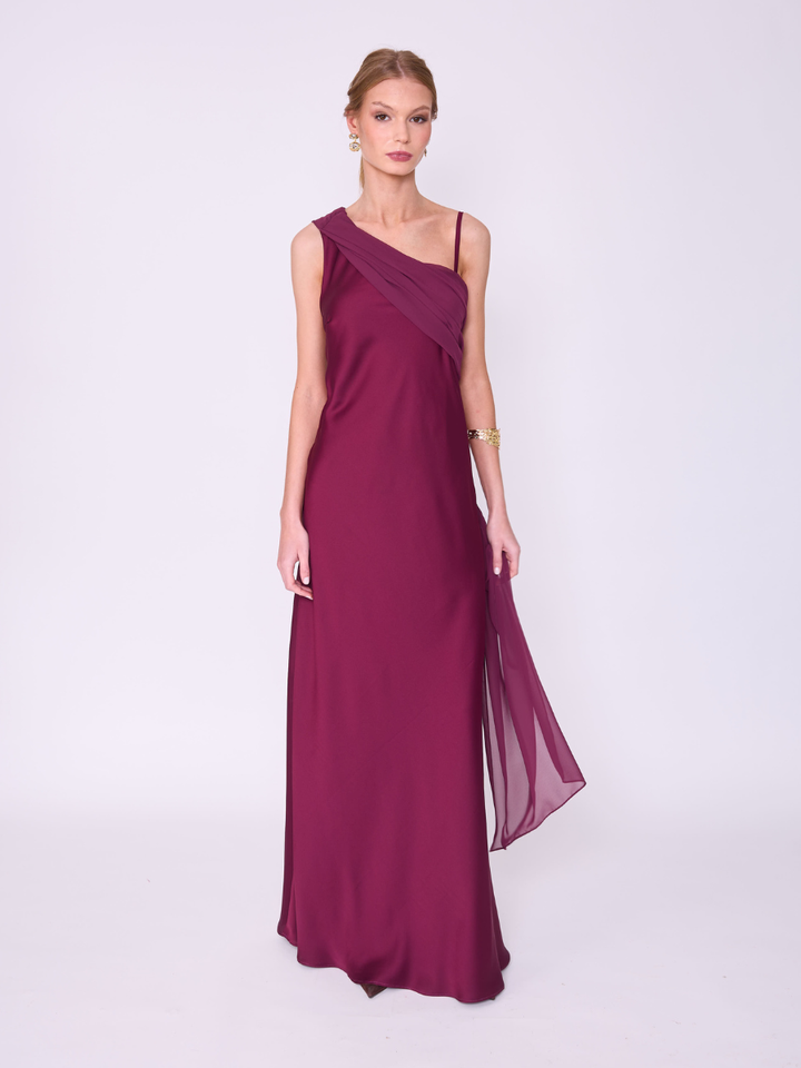 Vestido Magnolia Vino