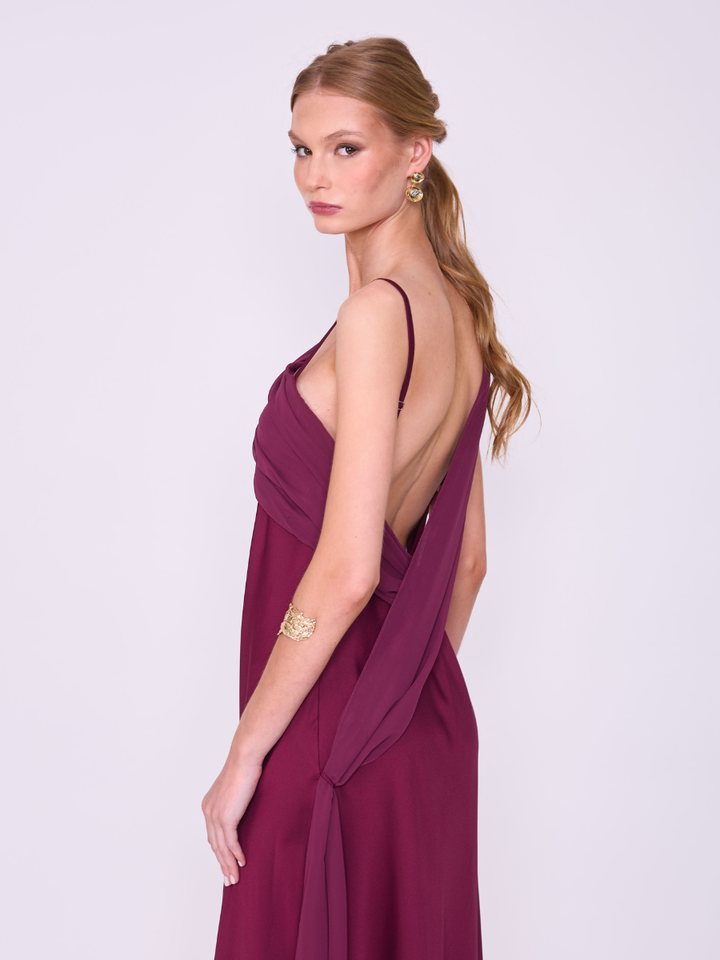 Vestido Magnolia Vino