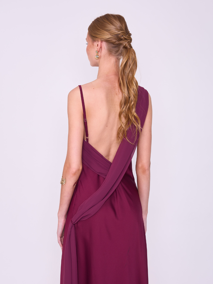 Vestido Magnolia Vino