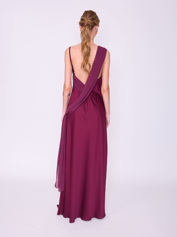 Vestido Magnolia Vino
