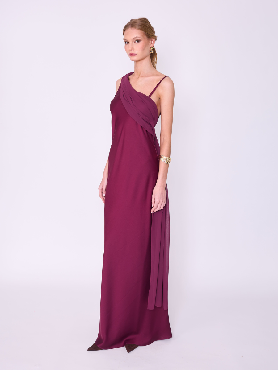 Vestido Magnolia Vino