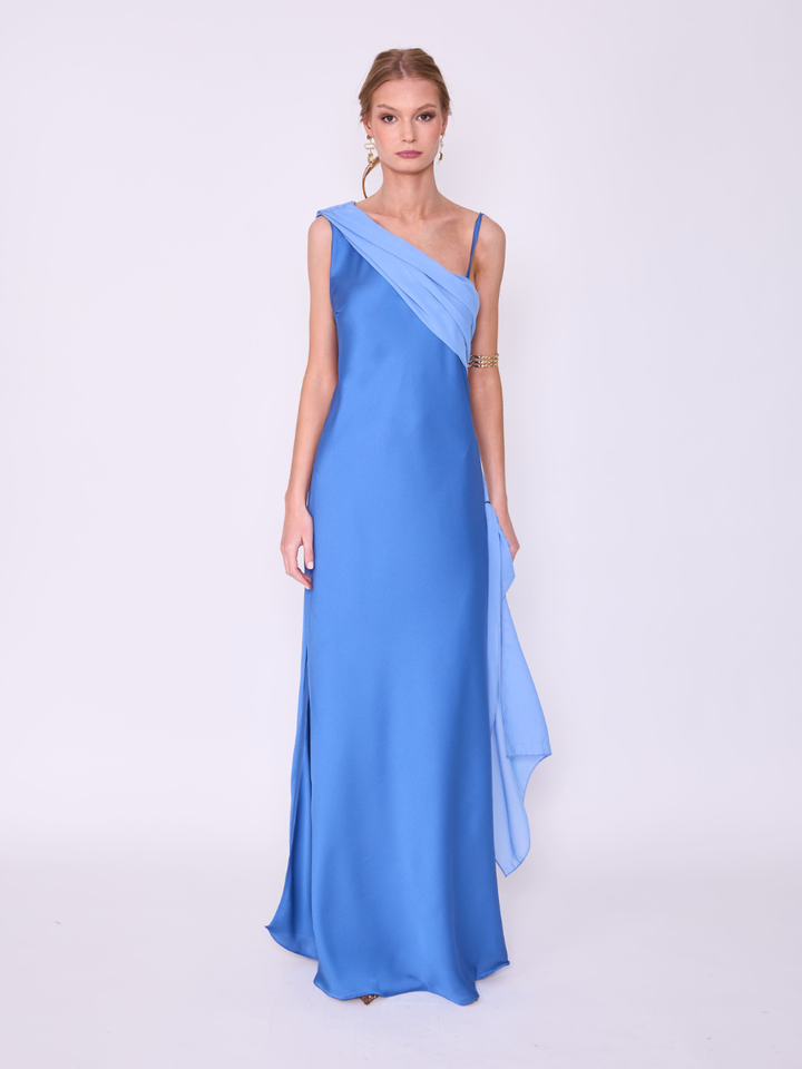 Vestido Magnolia Azul Claro