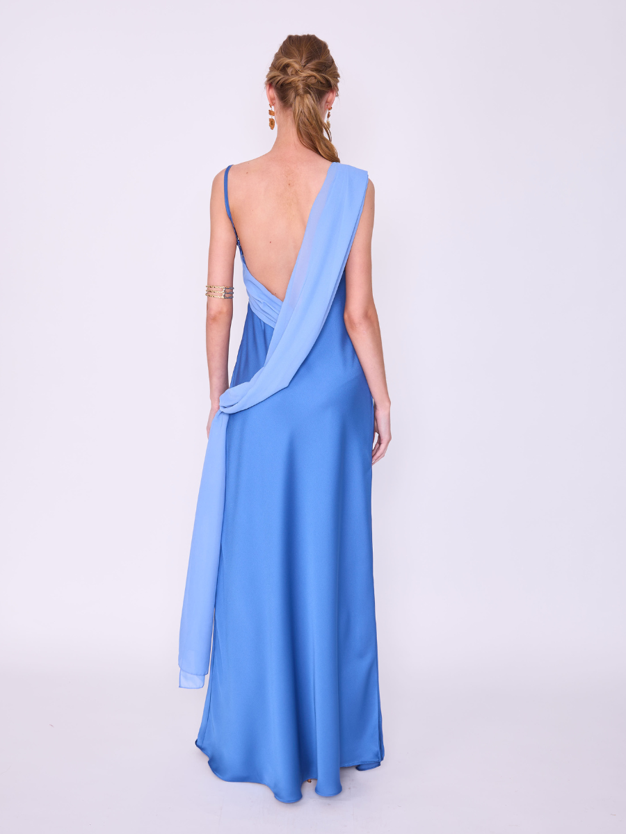 Vestido Magnolia Azul Claro
