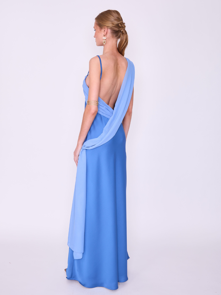 Vestido Magnolia Azul Claro