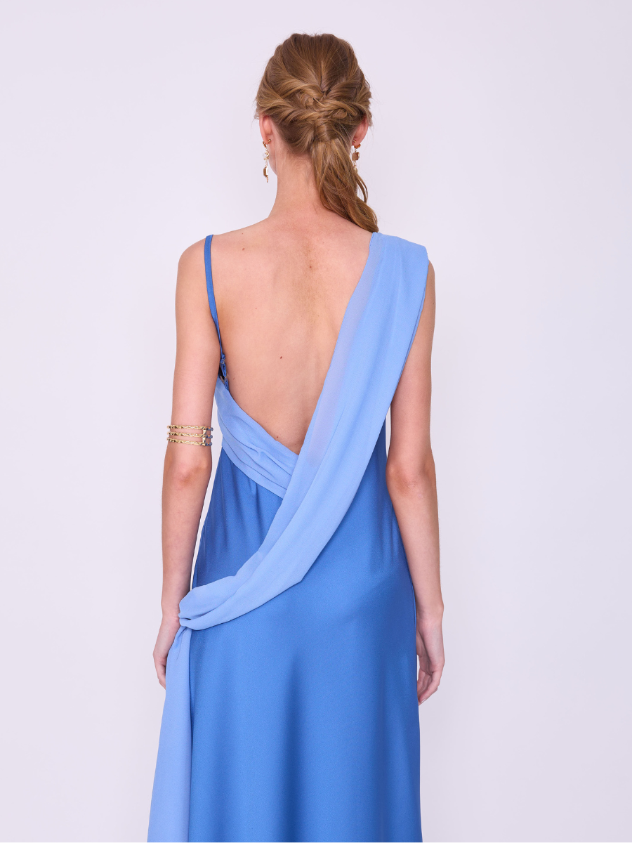Vestido Magnolia Azul Claro