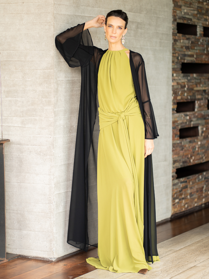 Vestido Veronica Verde Pistacho