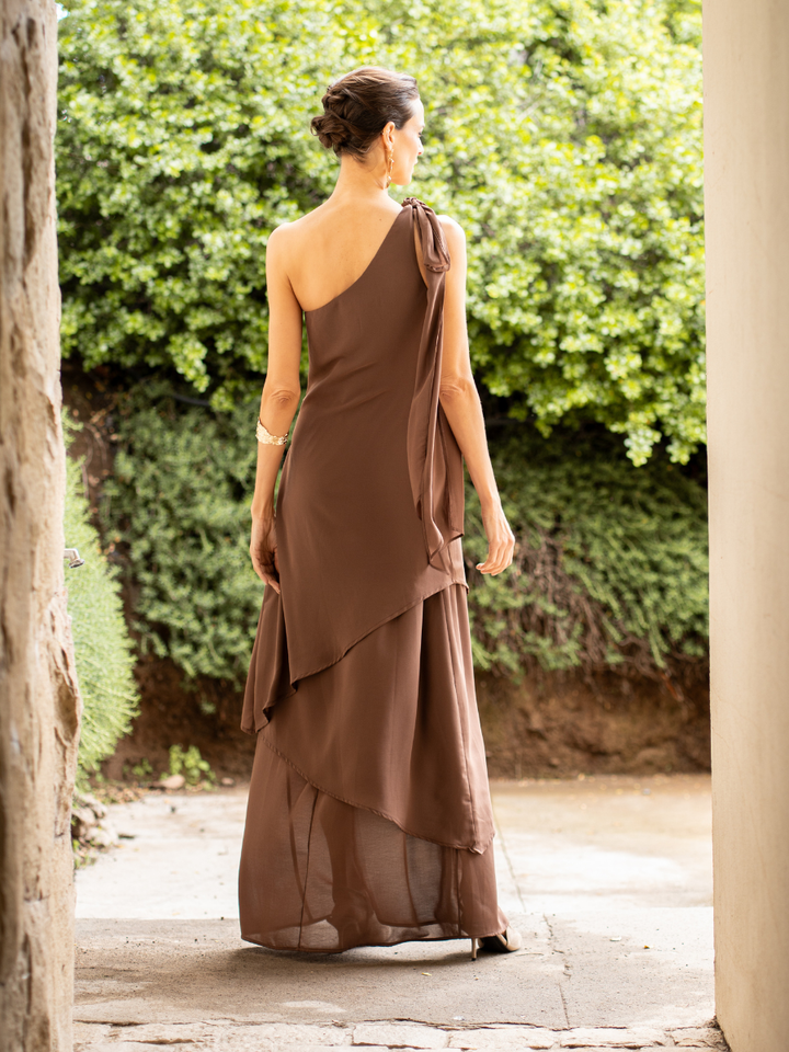 Vestido Josefina Cafe
