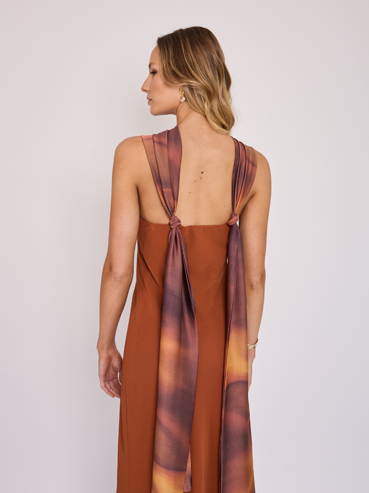 Vestido Vera Terracota