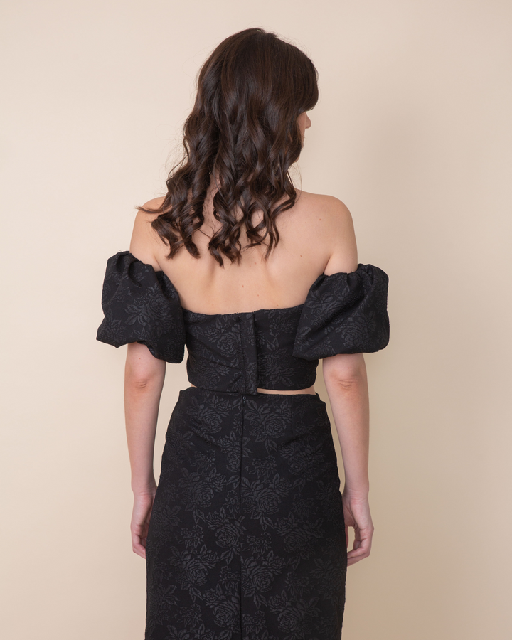 Falda Allegra Negra Midi