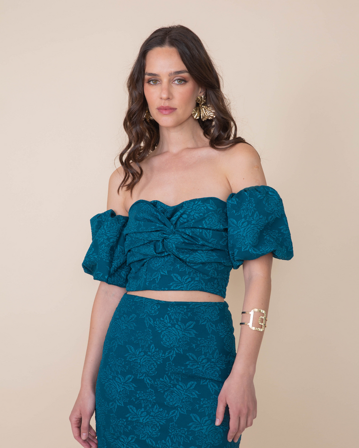 Falda Allegra Midi Azul