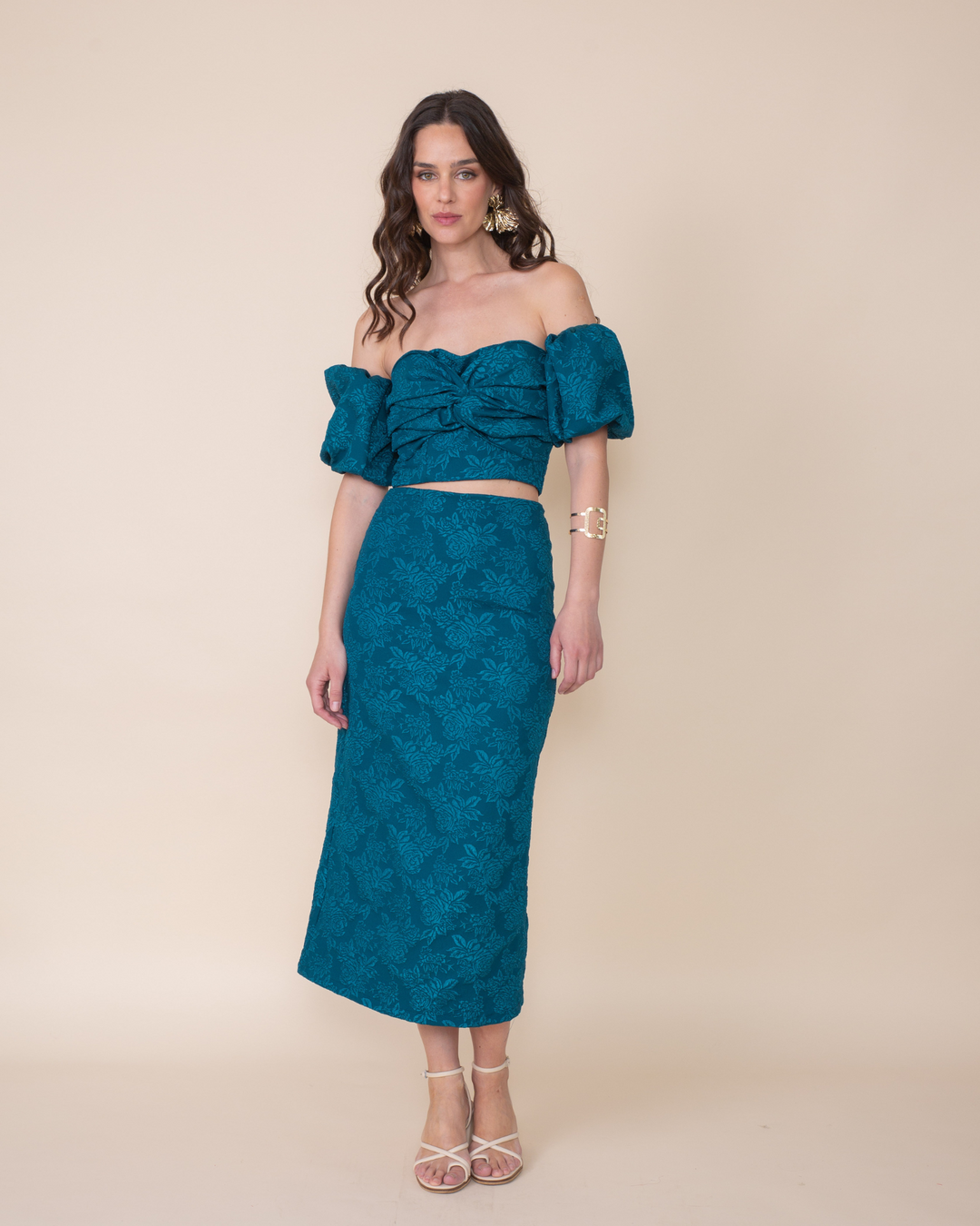 Falda Allegra Midi Azul