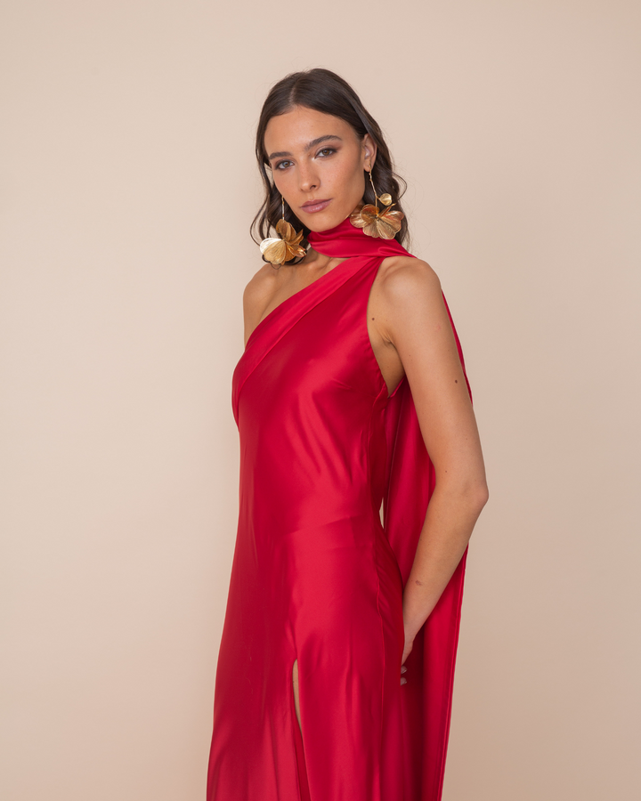 Vestido Agostina Rojo