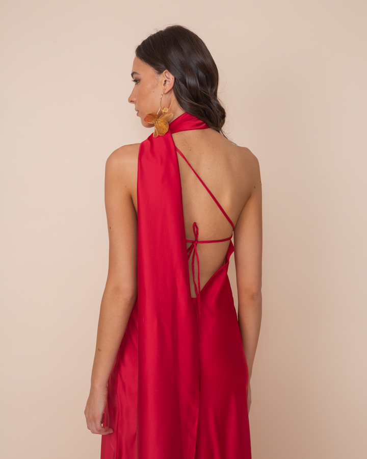 Vestido Agostina Rojo