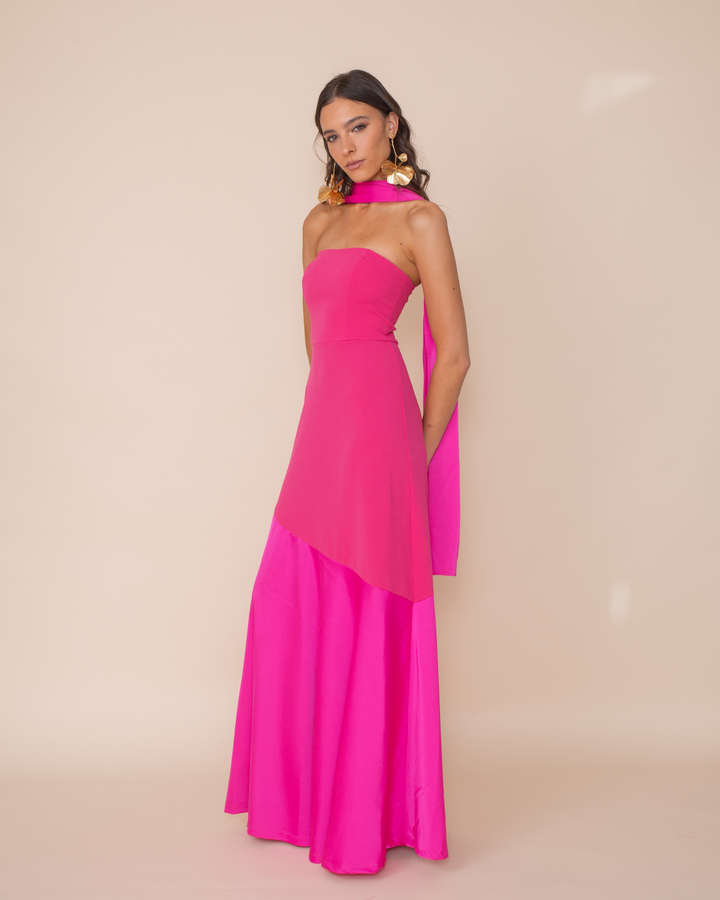 Vestido Ágata Fucsia