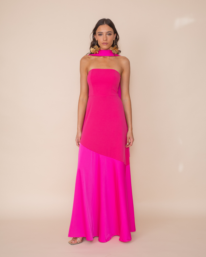 Vestido Ágata Fucsia