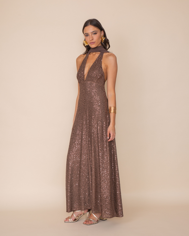 Vestido Antonella Cafe