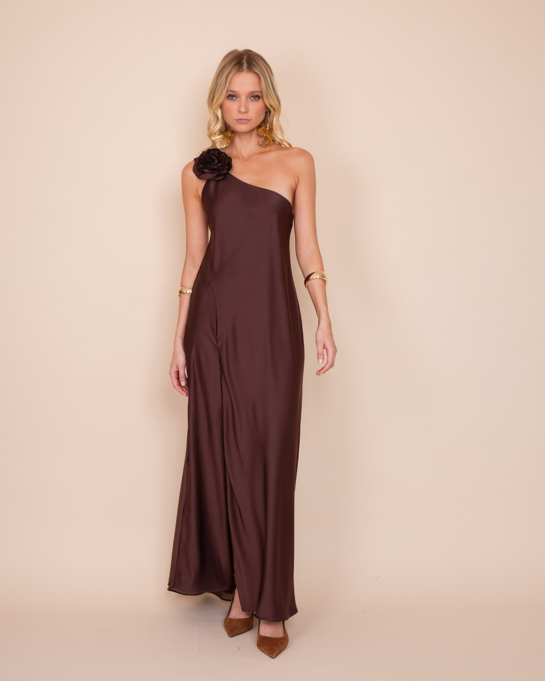 Vestido Adela Cafe