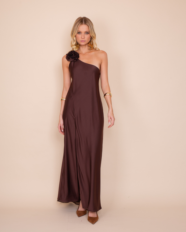 Vestido Adela Cafe