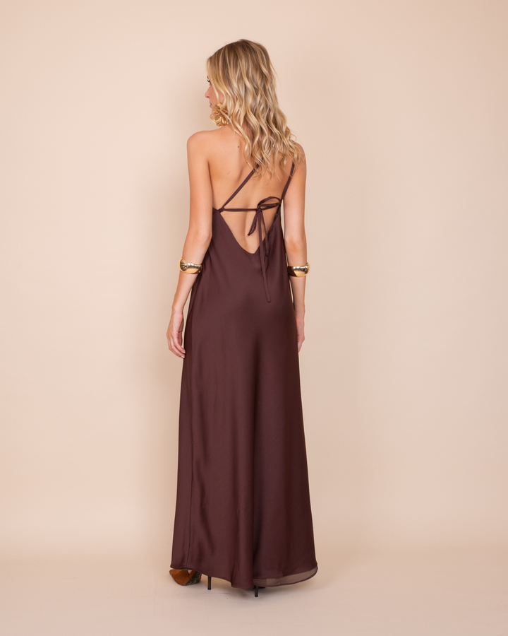 Vestido Adela Cafe