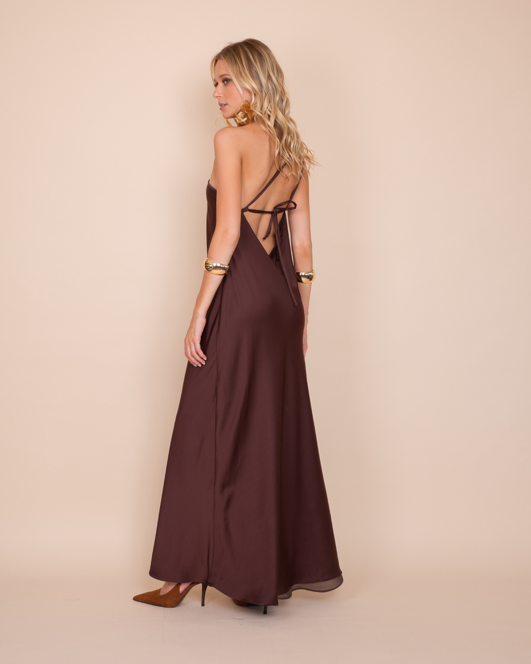 Vestido Adela Cafe
