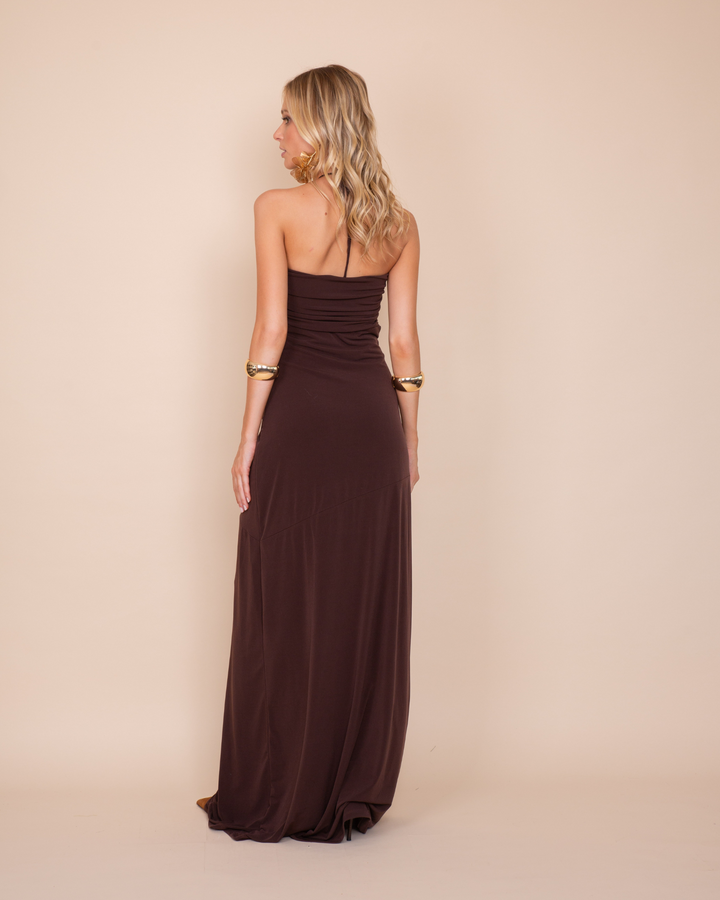 Vestido Olivia café