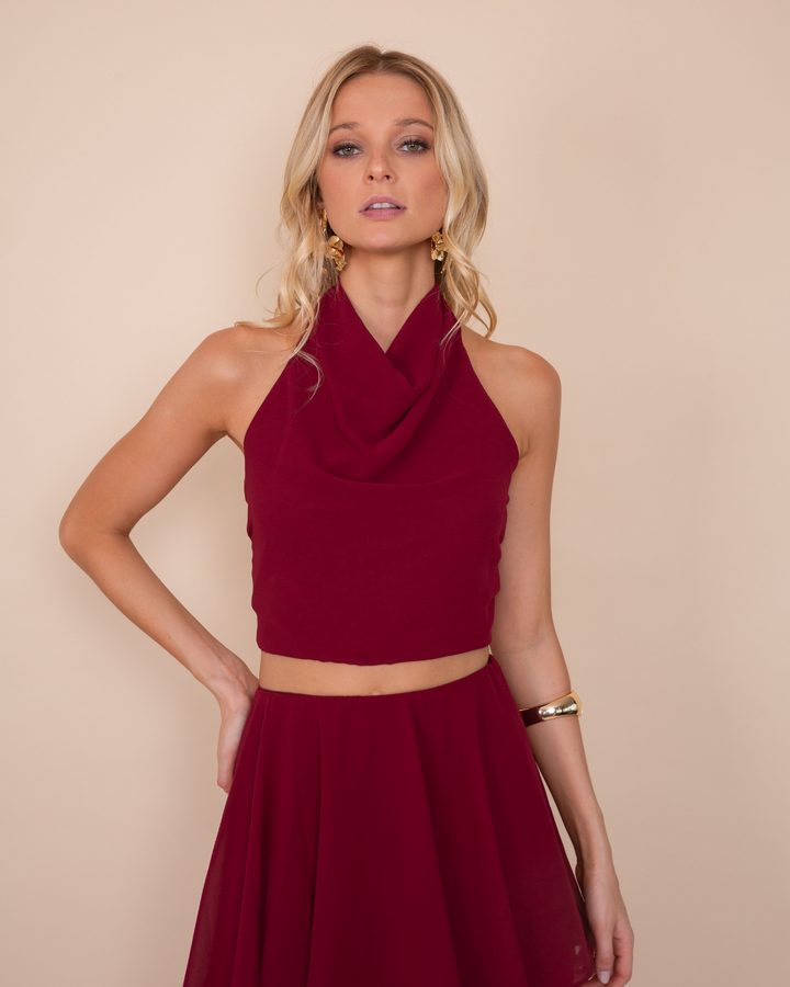 Top Gia Halter Burdeo