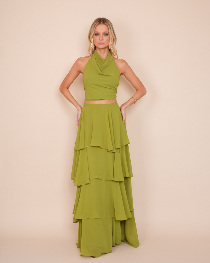 Top Gia Halter Verde Pistacho