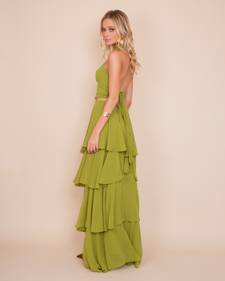 Falda Gia Verde Pistacho