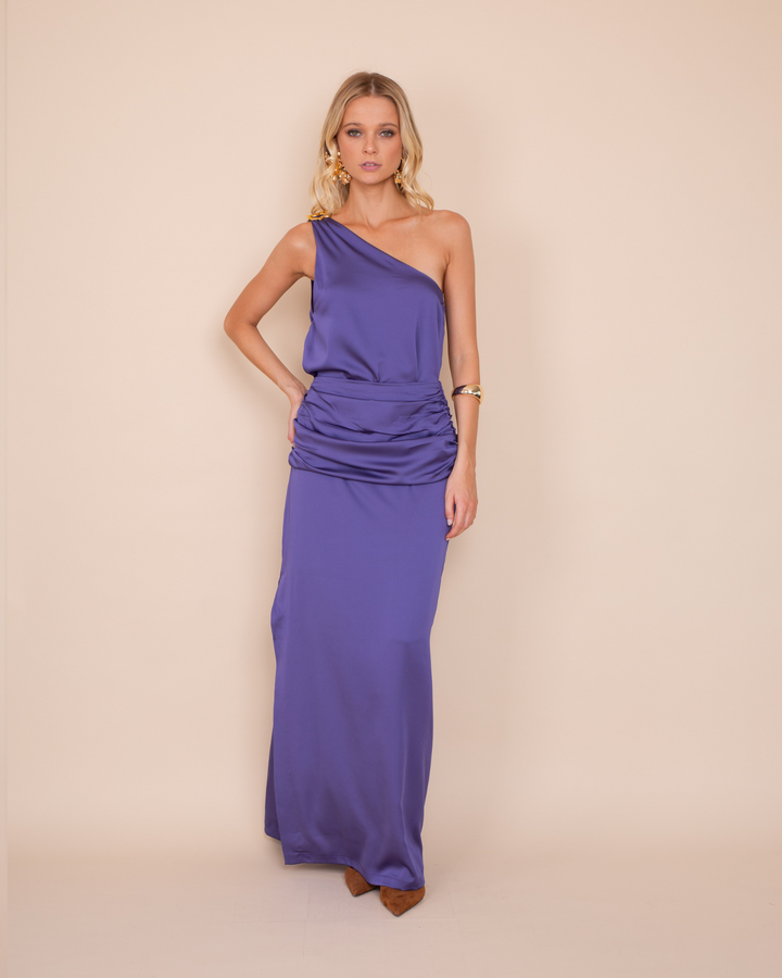 Falda Leonor Morado