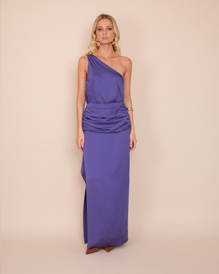 Falda Leonor Morado