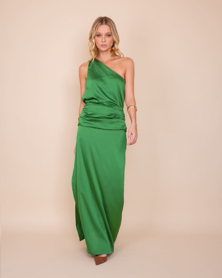 Falda Leonor Verde Pistacho