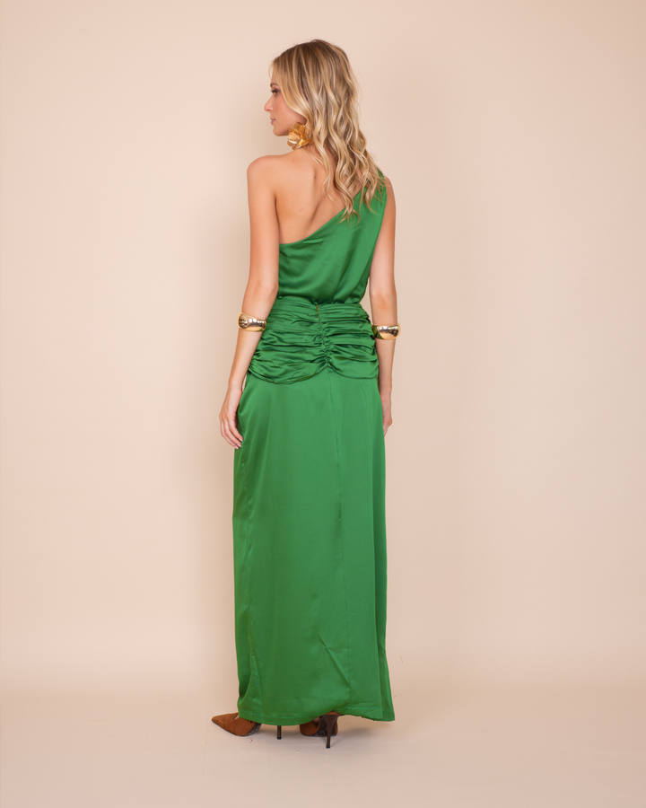 Falda Leonor Verde Pistacho