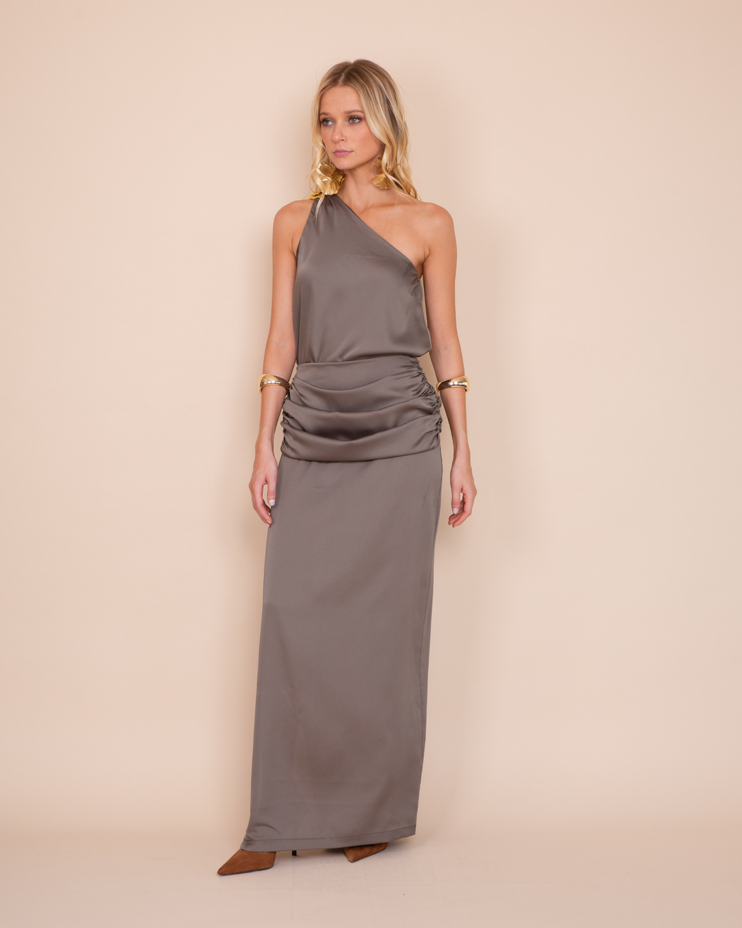 Falda Leonor Gris