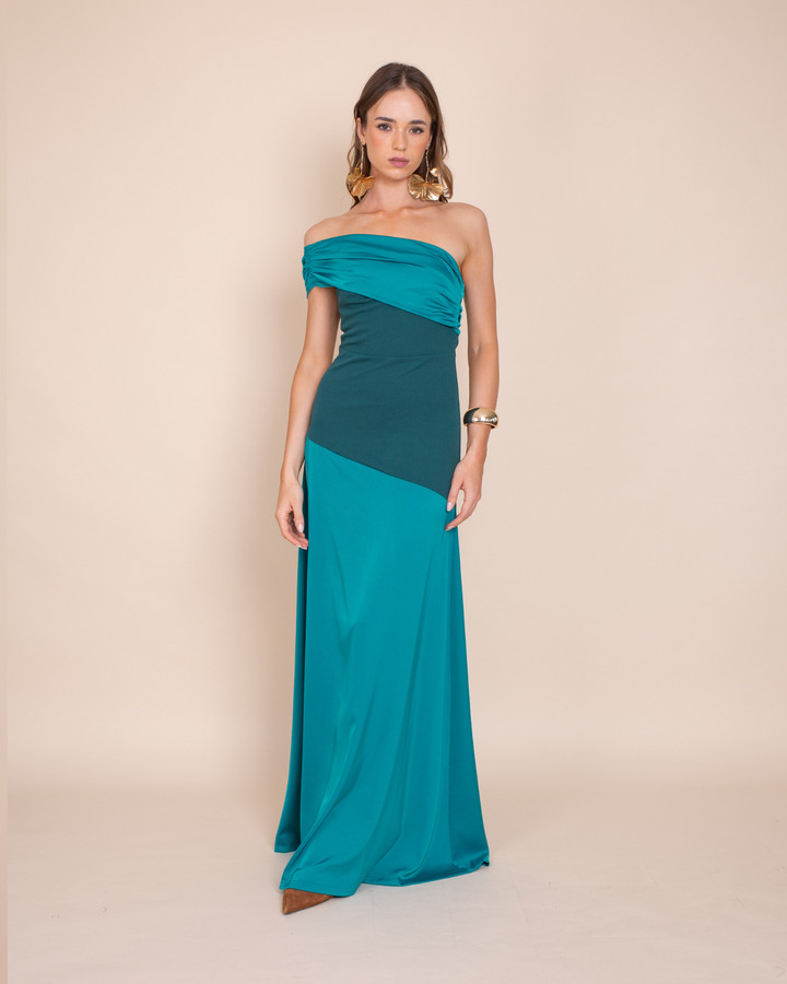 Vestido Lucia Petroleo Claro