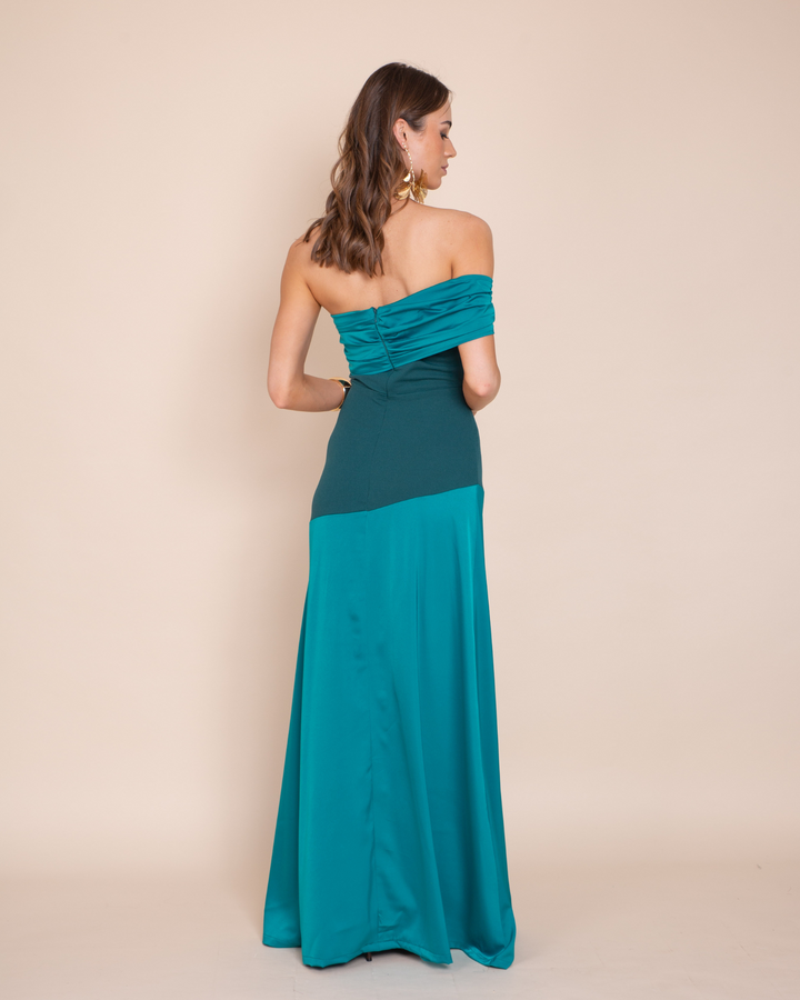 Vestido Lucia Petroleo Claro