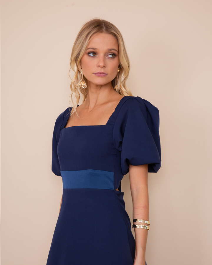 Vestido Elena Azul Marino