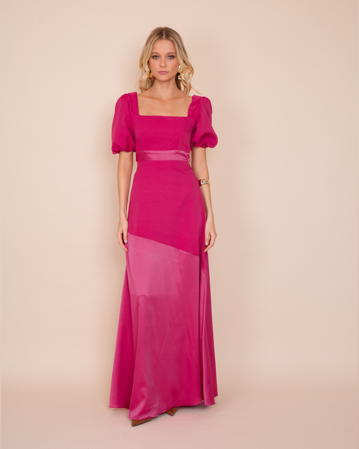 Vestido Elena Fucsia