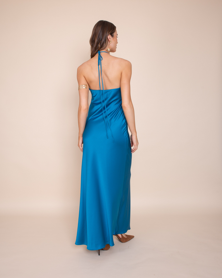 Vestido Cayetana Azul Francia