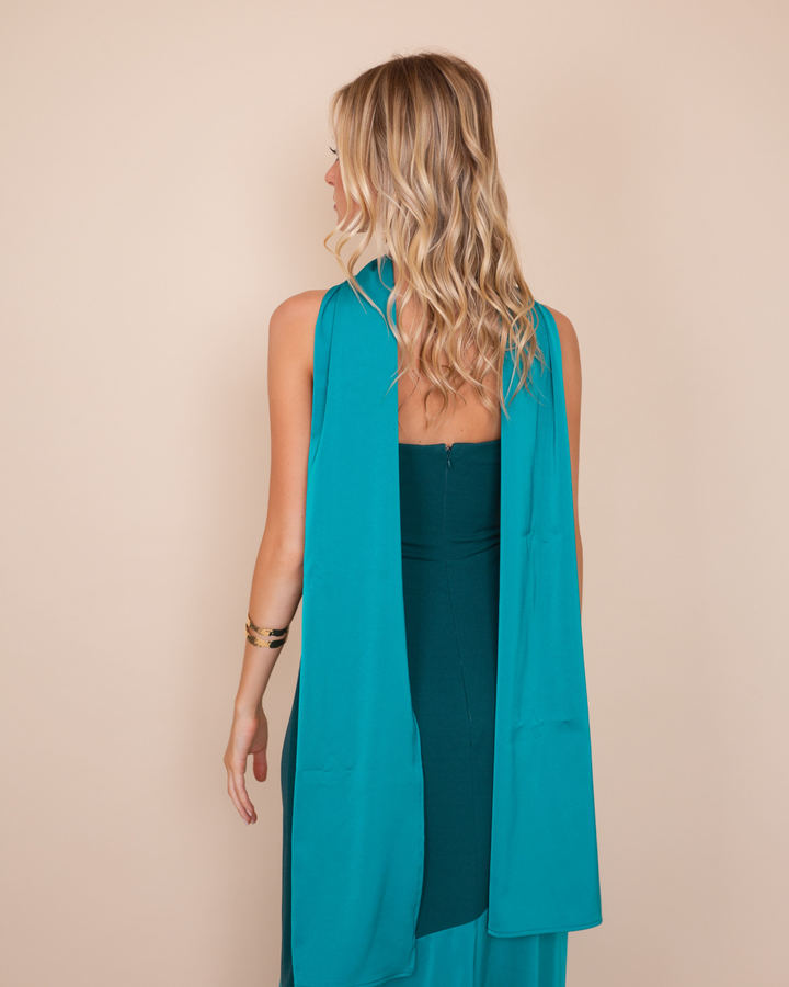 Vestido Ágata Azul Petroleo