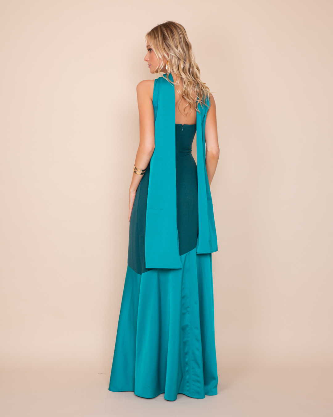 Vestido Ágata Azul Petroleo