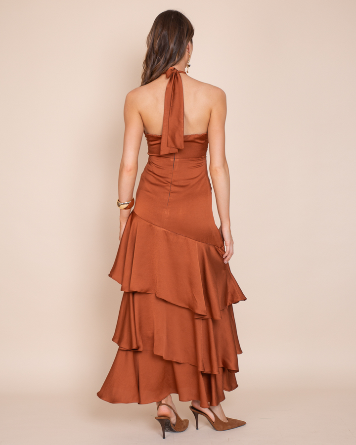 Vestido Lia Terracota