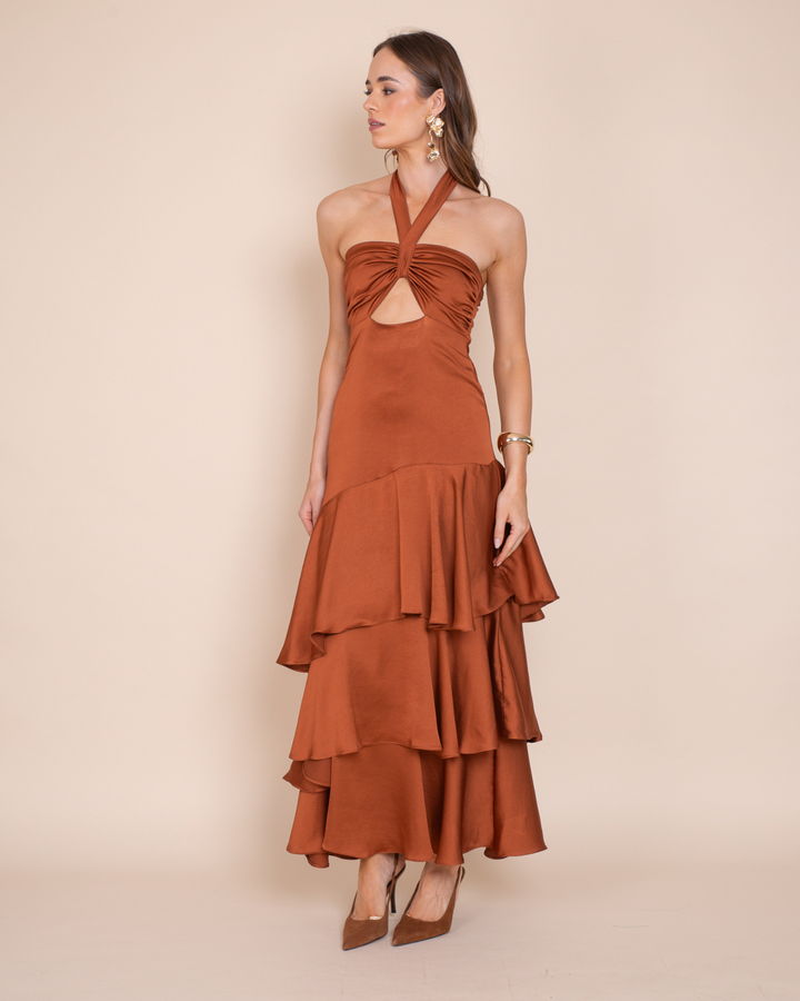Vestido Lia Terracota